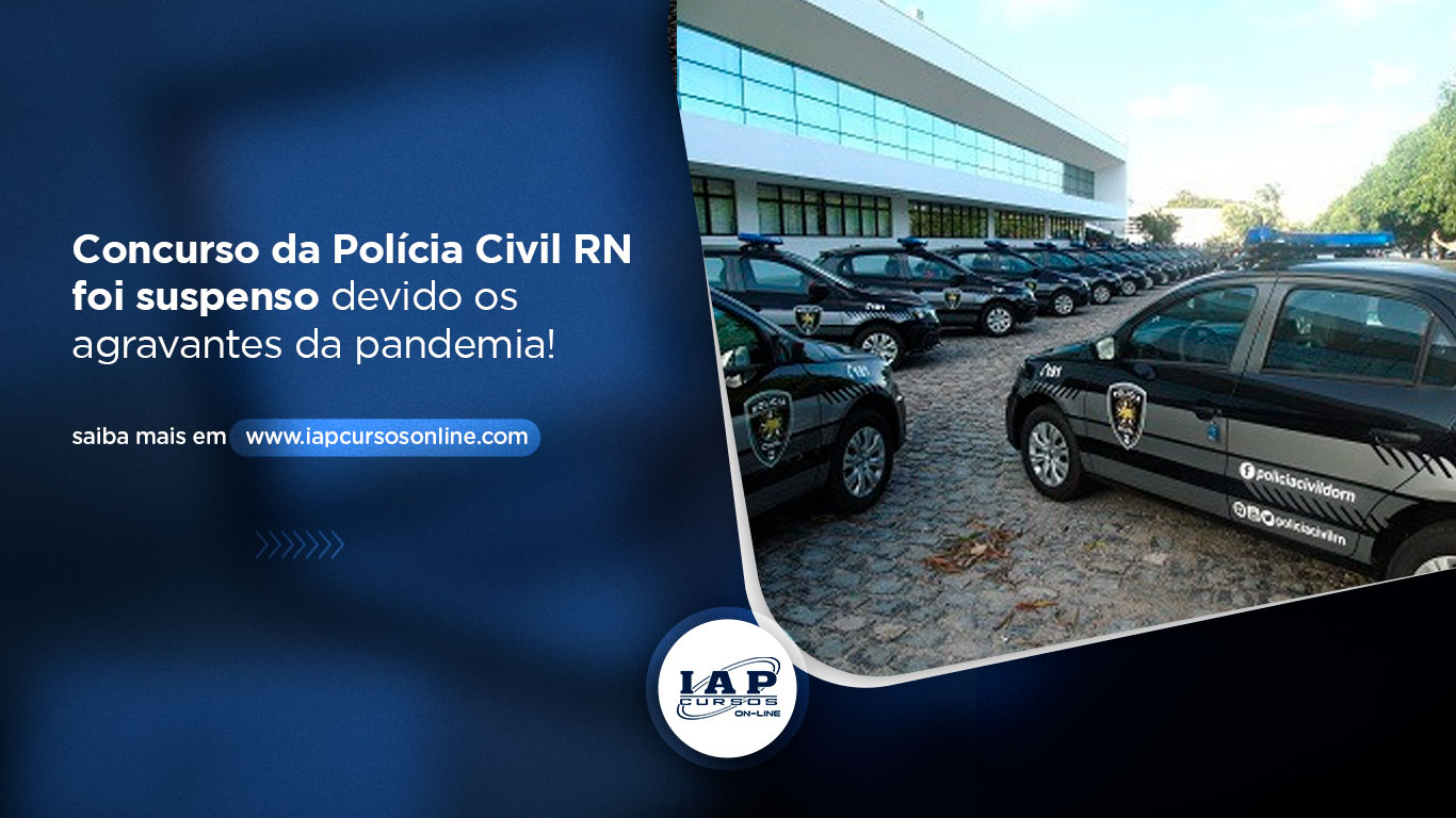 Banner de capa da notícia Polícia Civil do RN suspende concurso! 
