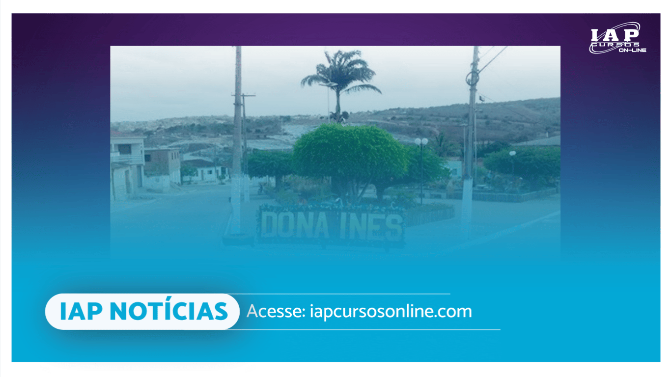 Banner de capa da notícia Prefeitura de Dona Inês-PB anuncia concurso público com 92 vagas e remuneração de até R$11.000,00