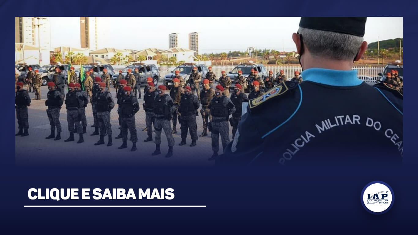 Banner de capa da notícia Concurso PM CE: edital publicado, 2 mil vagas de nível médio.