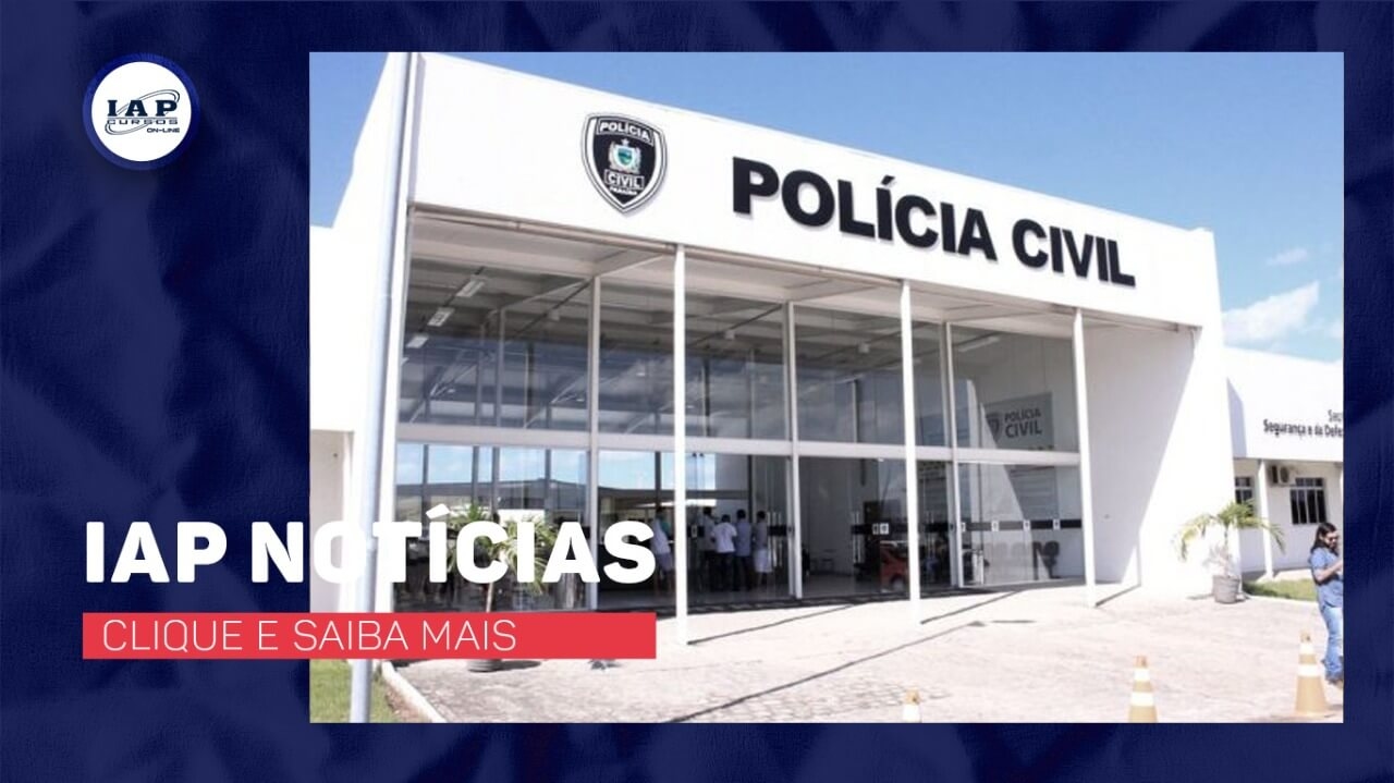 Banner de capa da notícia Concurso PC PB 2021: edital sairá na quarta, 29, diz governador