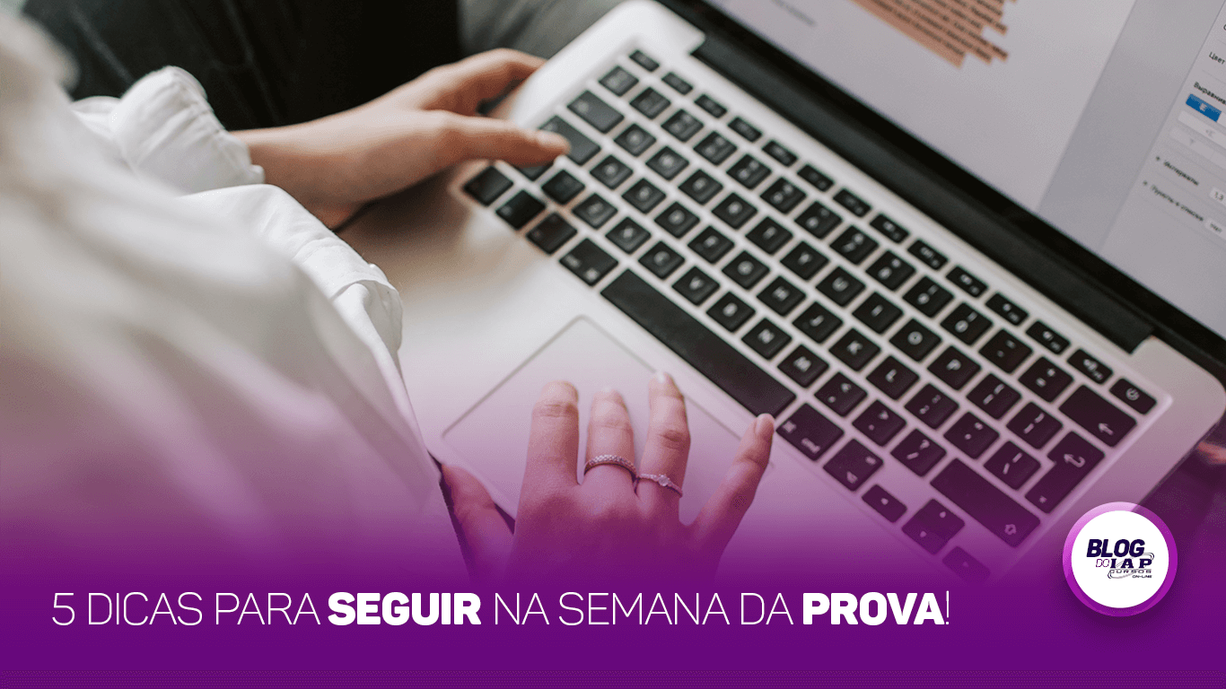Banner de capa da notícia 5 dicas para seguir na semana da prova