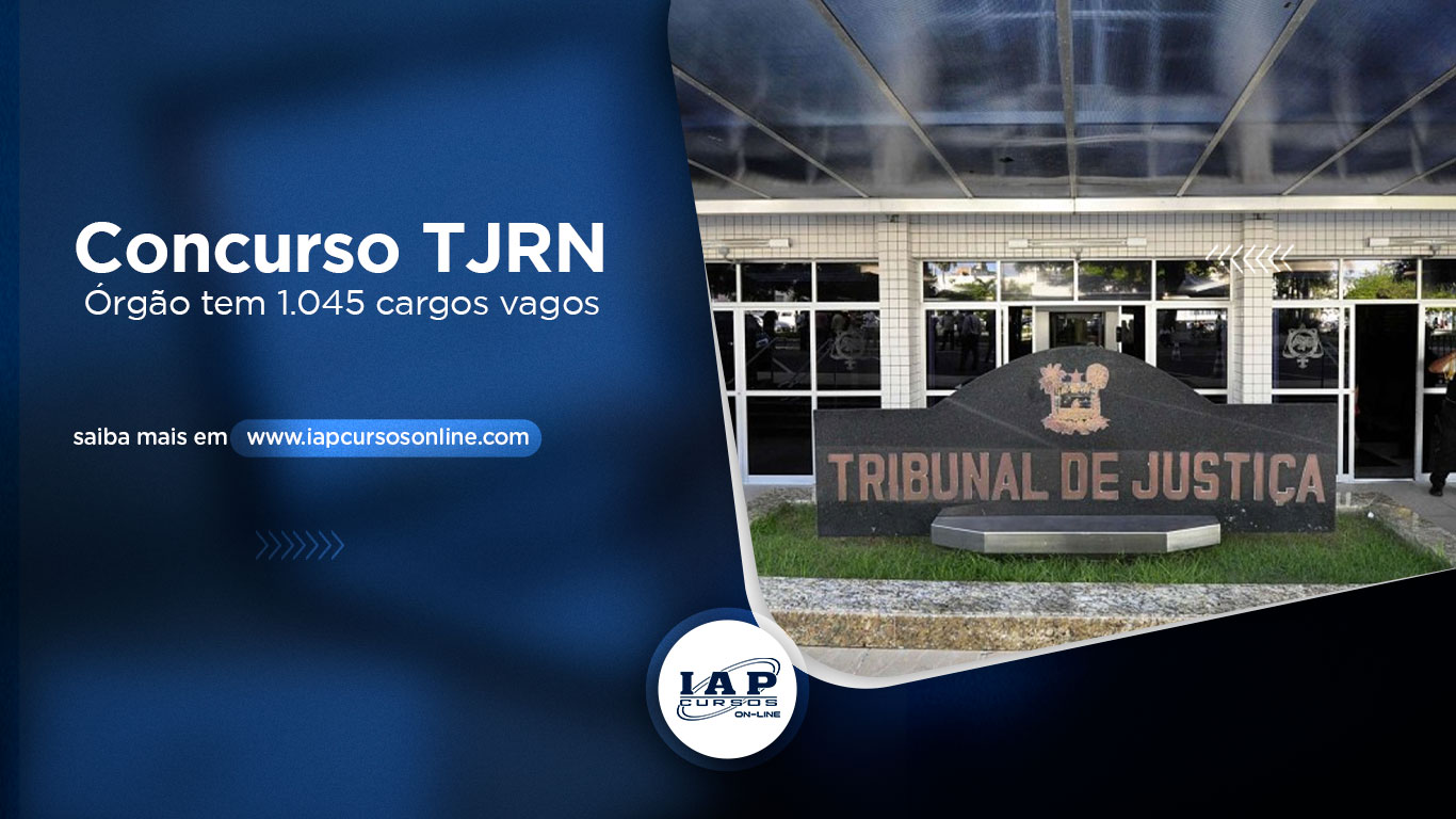 Banner de capa da notícia Concurso TJRN - Órgão tem 1.045 cargos vagos