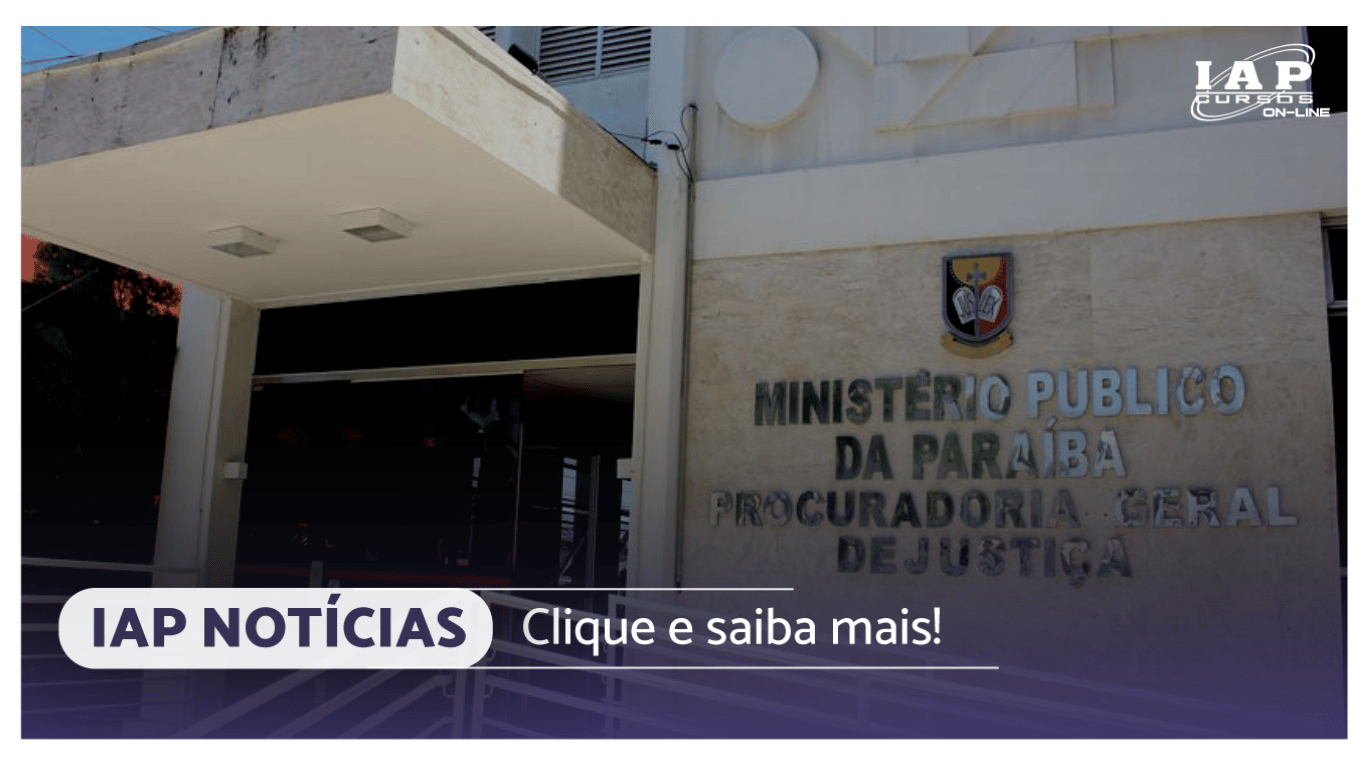 Banner de capa da notícia Concurso MP PB para área de apoio é anunciado; edital em fevereiro