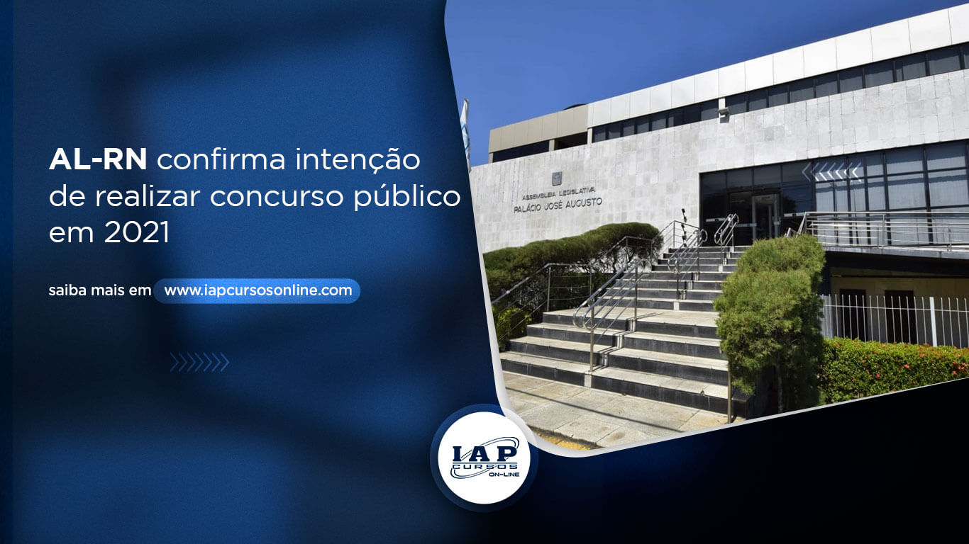 Banner de capa da notícia AL-RN confirma intenção de realizar concurso público em 2021