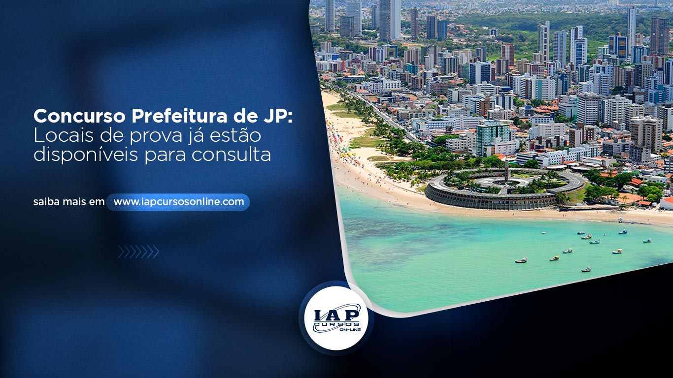 Banner de capa da notícia Concurso Prefeitura João Pessoa: locais de prova estão disponíveis