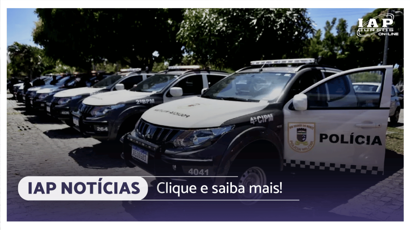 Banner de capa da notícia Concurso PMRN - Edital se aproxima. Banca definida: IBFC. 1.158 vagas, sendo 1.128 para soldado e 30 para músicos.