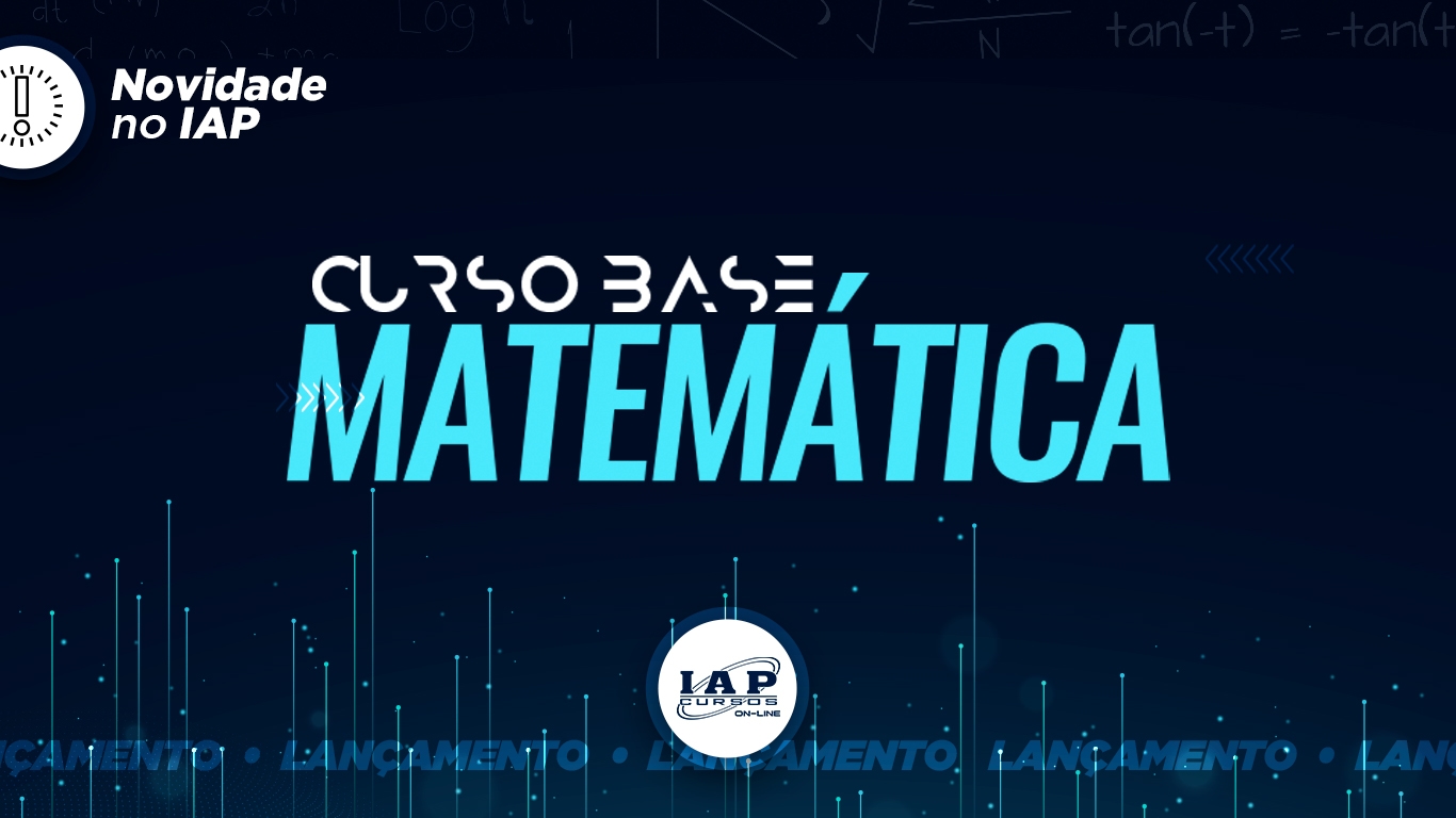 Banner de capa da notícia Novidade IAP: Curso Base - Matemática