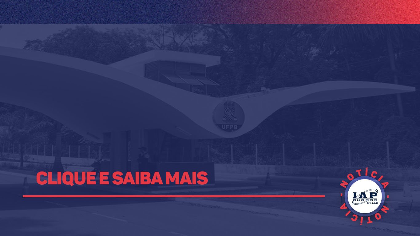 Banner de capa da notícia UFPB contrata banca organizadora para novo concurso público com 92 vagas. Turmas online em breve!