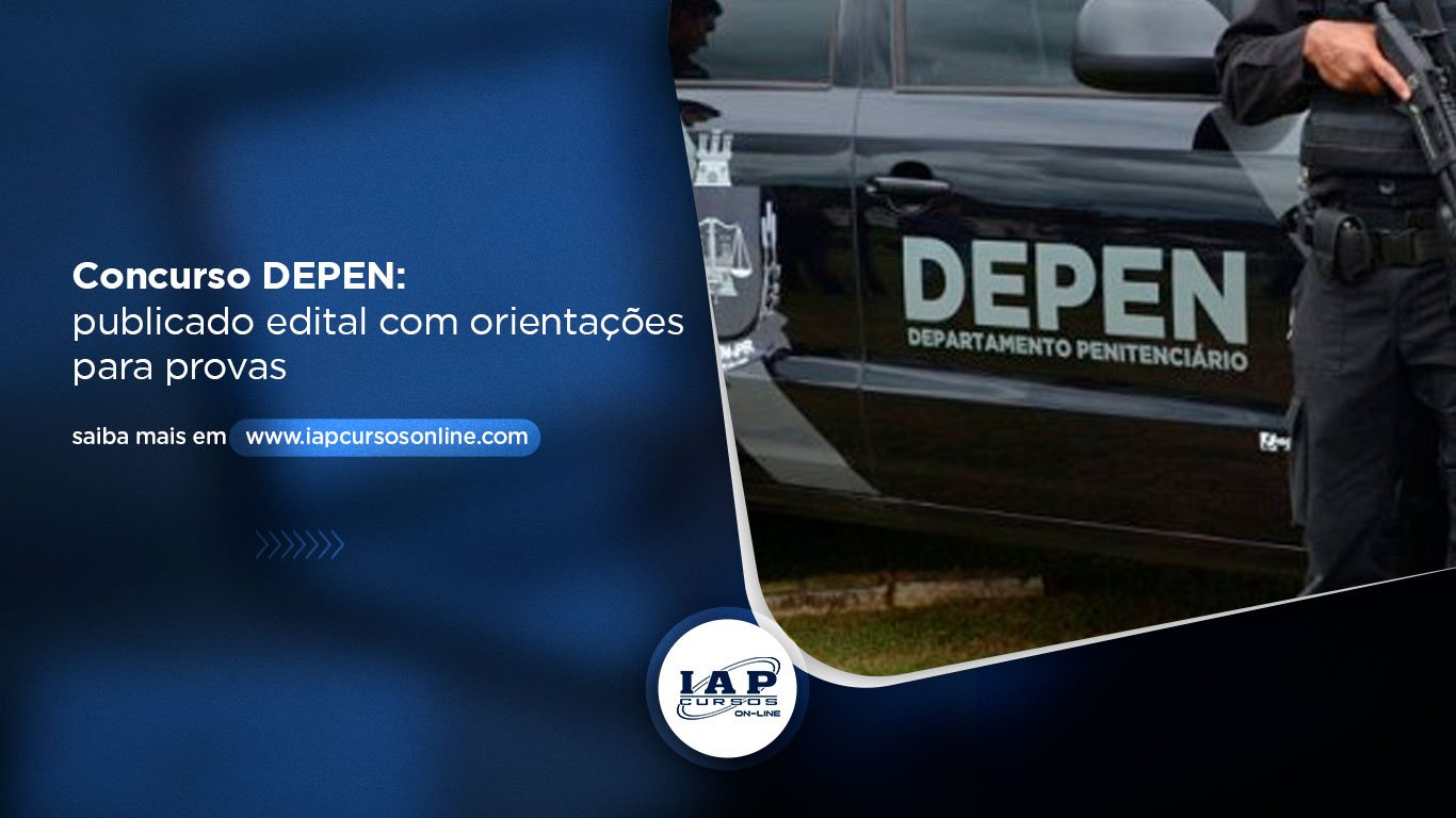 Banner de capa da notícia Concurso DEPEN: publicado edital com orientações para provas