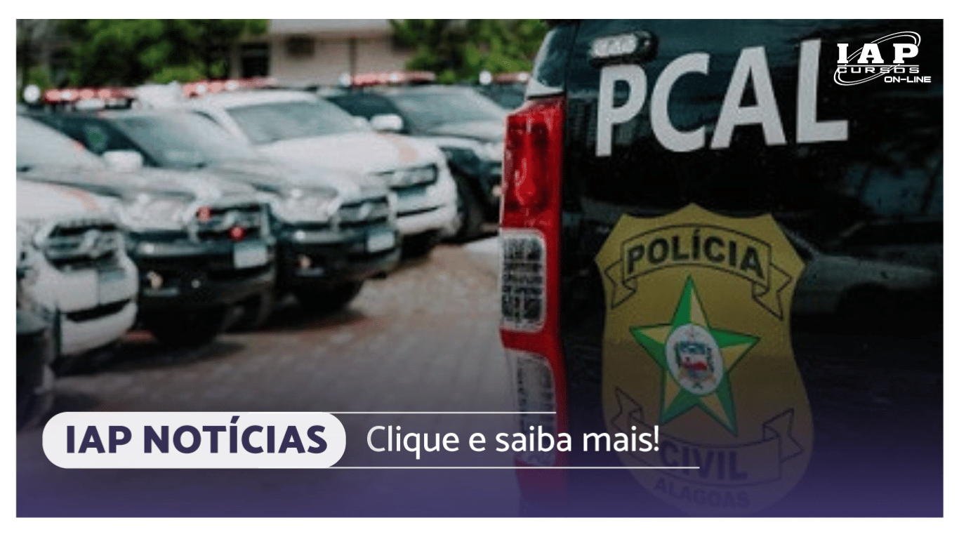Banner de capa da notícia Concurso PC AL para delegados reabre com 100 vagas; veja datas!