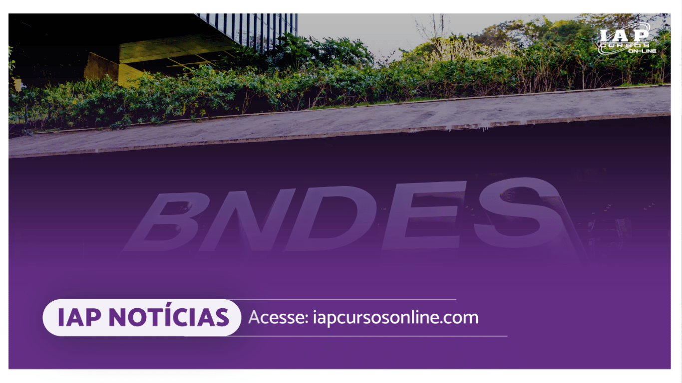 Banner de capa da notícia 'Retomaremos os concursos do BNDES', diz novo presidente.