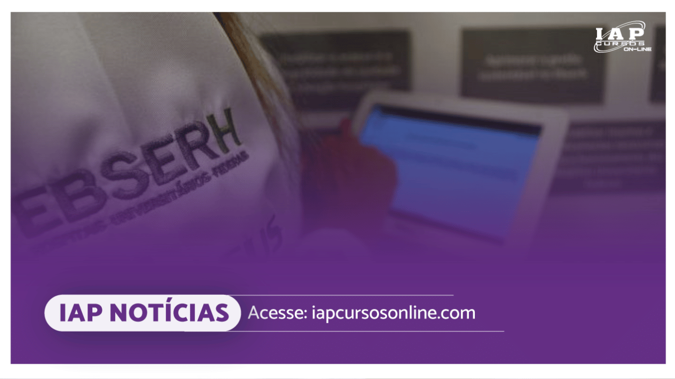 Banner de capa da notícia Concurso Ebserh: ministro anuncia edital para segundo semestre