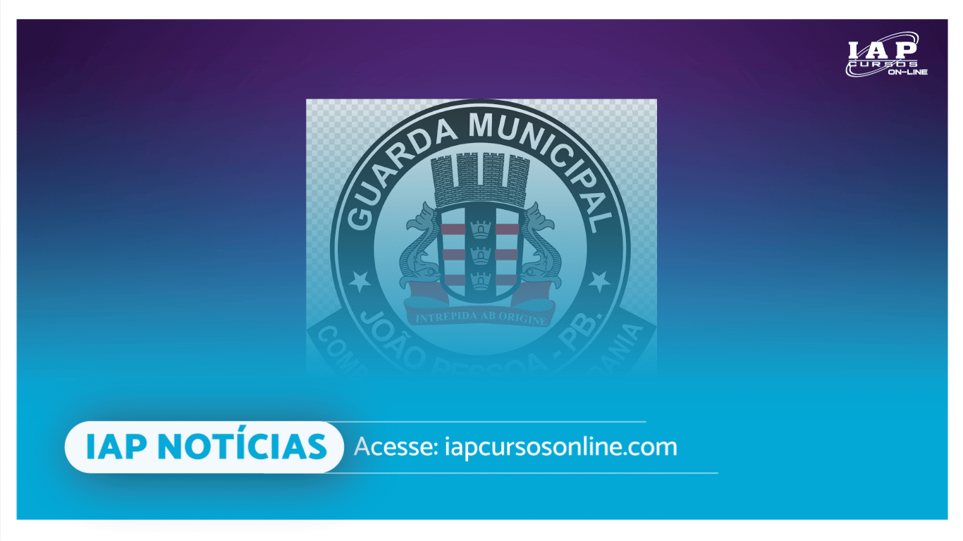 Banner de capa da notícia Concurso público Guarda de João Pessoa: banca organizadora definida, saiba mais