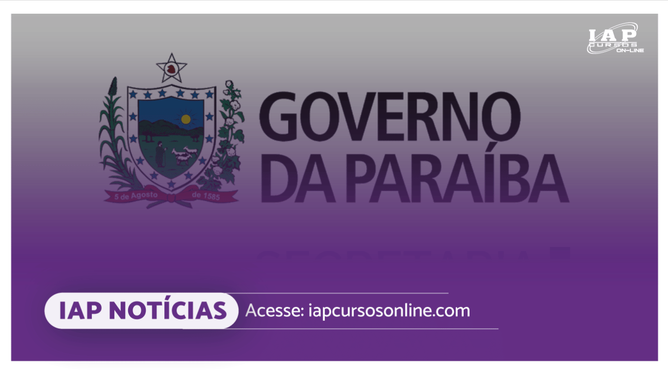 Banner de capa da notícia Governador da Paraíba confirma edital com mil vagas na área da educação