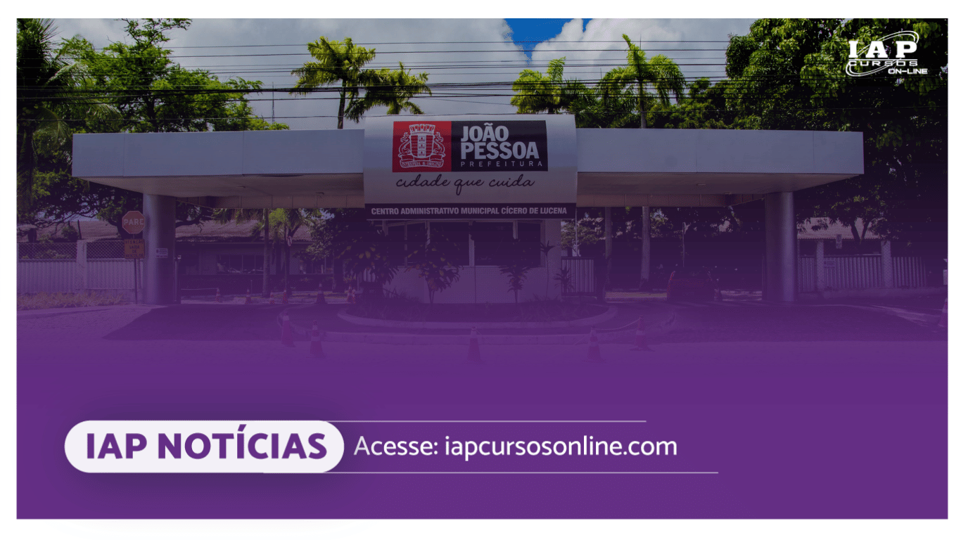 Banner de capa da notícia Prefeito anuncia novo concurso público para João Pessoa PB com 800 vagas.