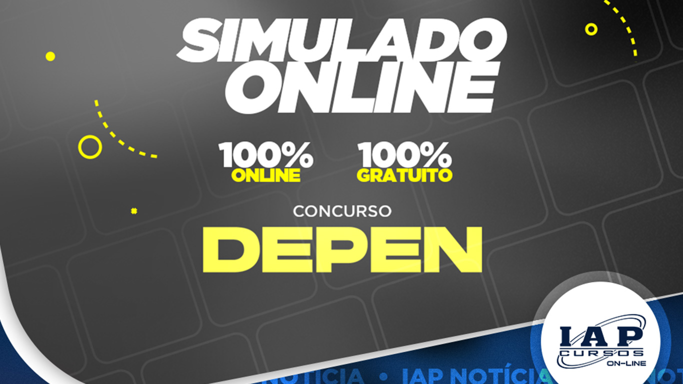 Banner de capa da notícia Está chegando o Simulado Online DEPEN!