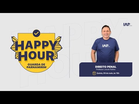 Banner de capa do material gratuito HAPPY HOUR: Guarda Municipal - Direito Penal - Lincoln