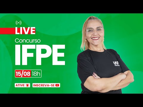 Banner de capa do material gratuito Live - Professor IFPE prof. Adriana Rocha