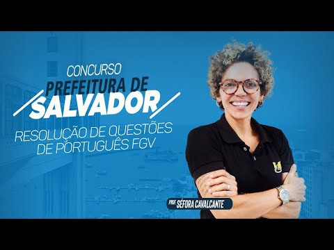 Banner de capa do material gratuito FGV | Revisão de Português - Professora Séfora Cavalcante