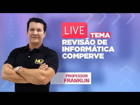Banner de capa do material gratuito LIVE: REVISÃO DE INFORMÁTICA COMPERVE