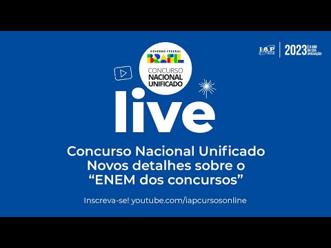 Banner de capa do material gratuito CONCURSO NACIONAL UNIFICADO - NOVOS DETALHES SOBRE O "ENEM DOS CONCURSOS"