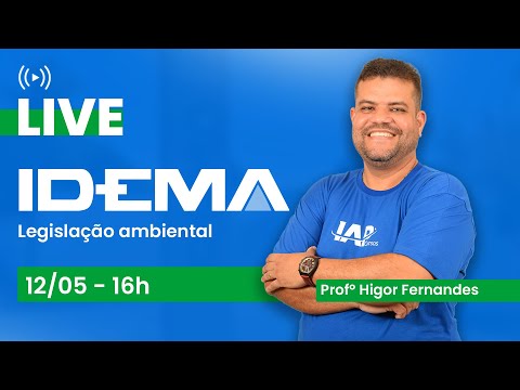 Banner de capa do material gratuito Legislação ambiental para o concurso IDEMA - Prof. Higor Fernandes