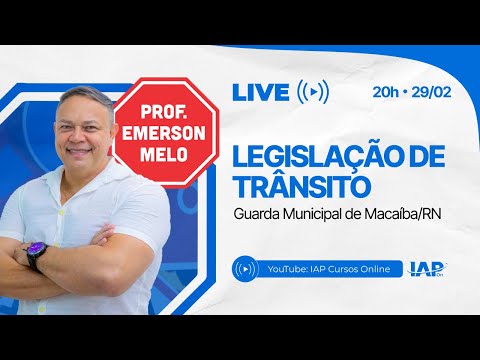 Banner de capa do material gratuito Legislação de Trânsito para Guarda Municipal de Macaíba/RN