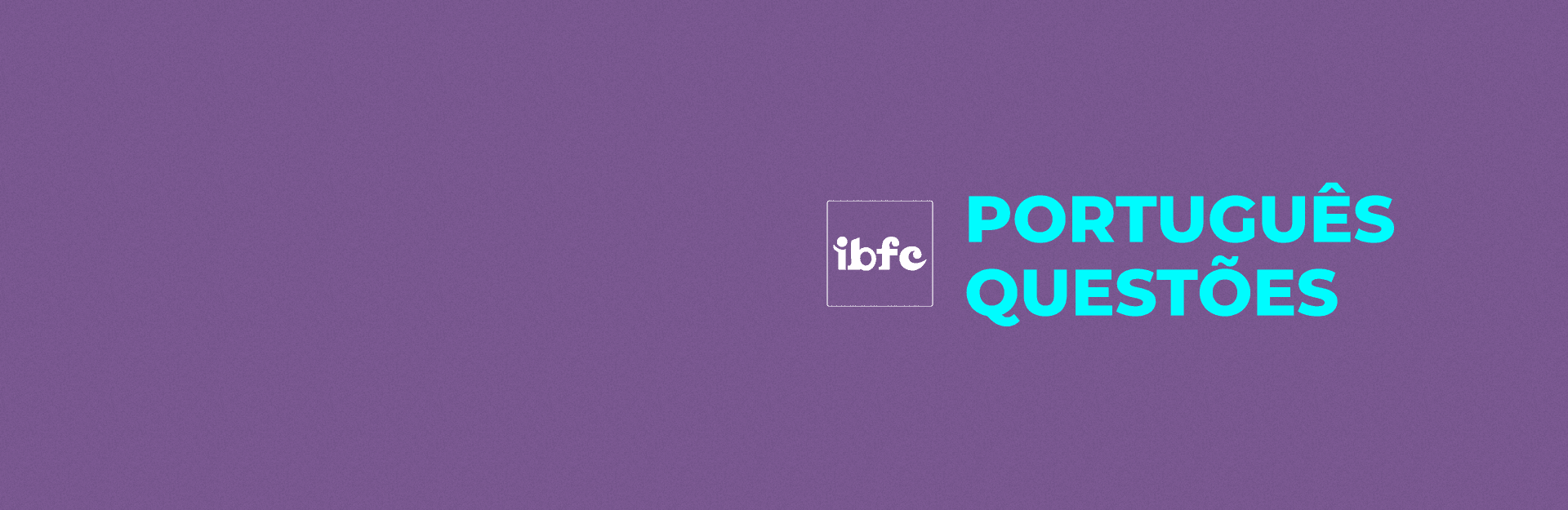 Banner do curso Isolado de Português -  IBFC - Questões