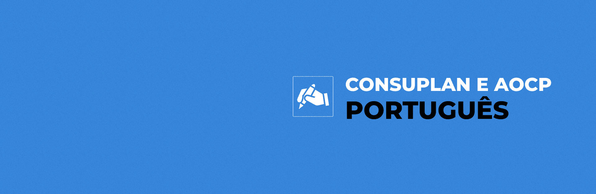 Banner do curso Isolado Consulplan e AOCP: Português 