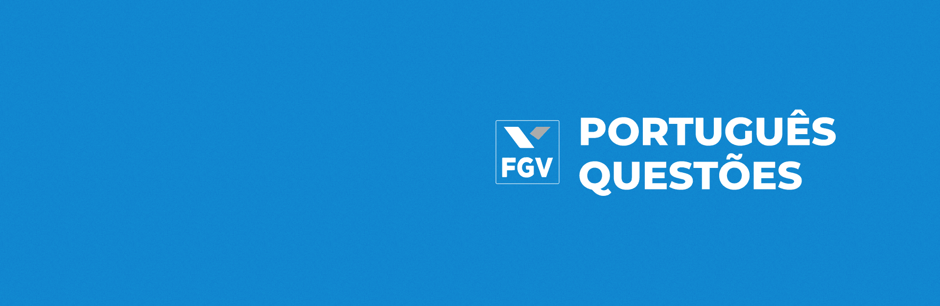 Banner do curso Isolado: Português - FGV - Mourão