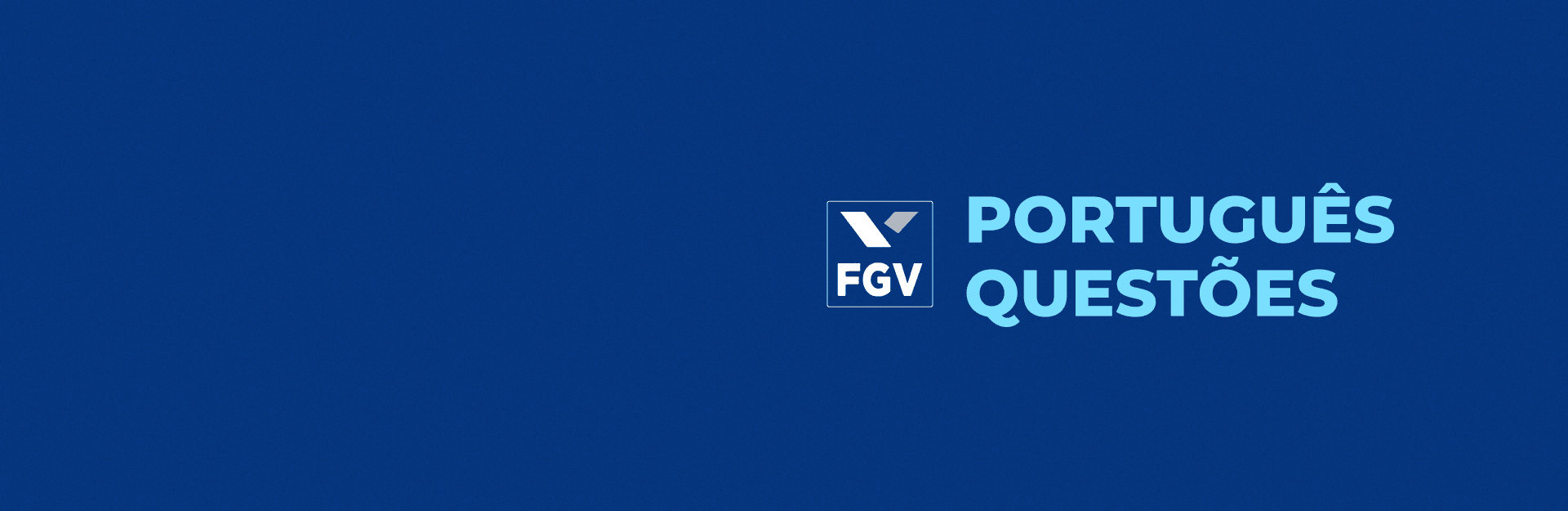 Banner do curso Isolado FGV: Português - Avançado