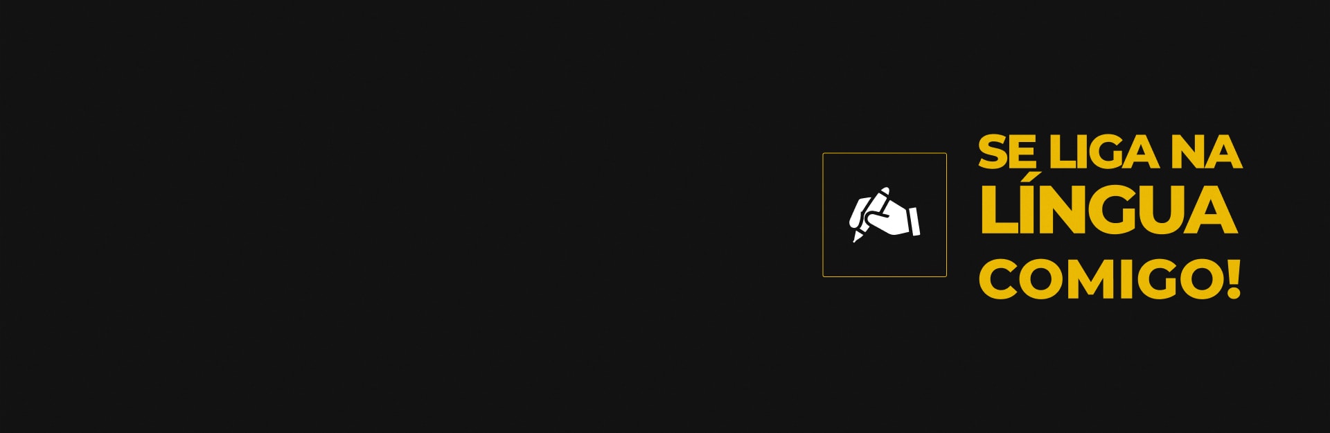 Banner do curso Isolado: Português - Se Liga na Língua Comigo!