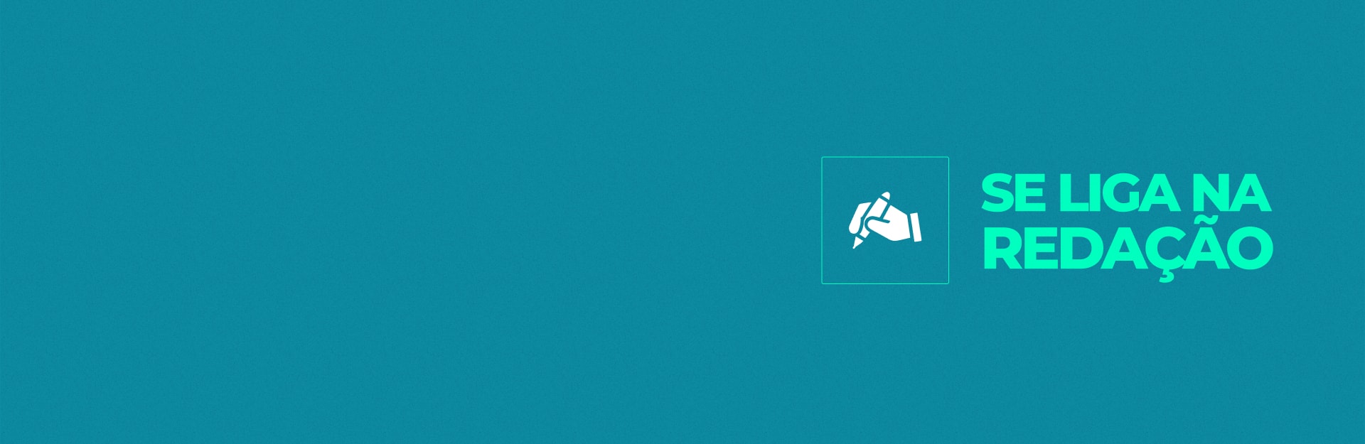 Banner do curso Isolado: Se Liga na Redação