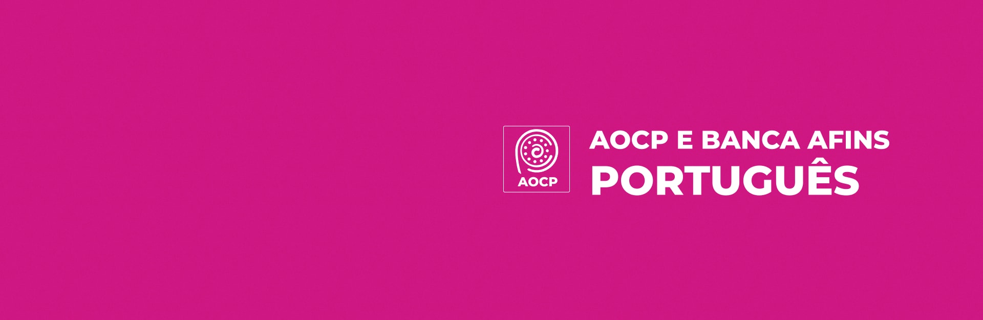 Banner do curso Isolado AOCP e Bancas Afins: Português