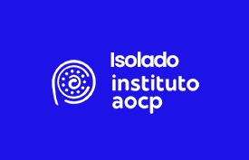 Banner com arte do curso: Isolado de Língua Portuguesa - Instituto AOCP - Prof. Mourão