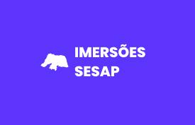 Banner com arte do curso:  IMERSÕES SESAP RN - Base para todos os cargos