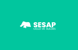 Banner com arte do curso: Ciclo de aulões SESAP RN - Base para todos os cargos